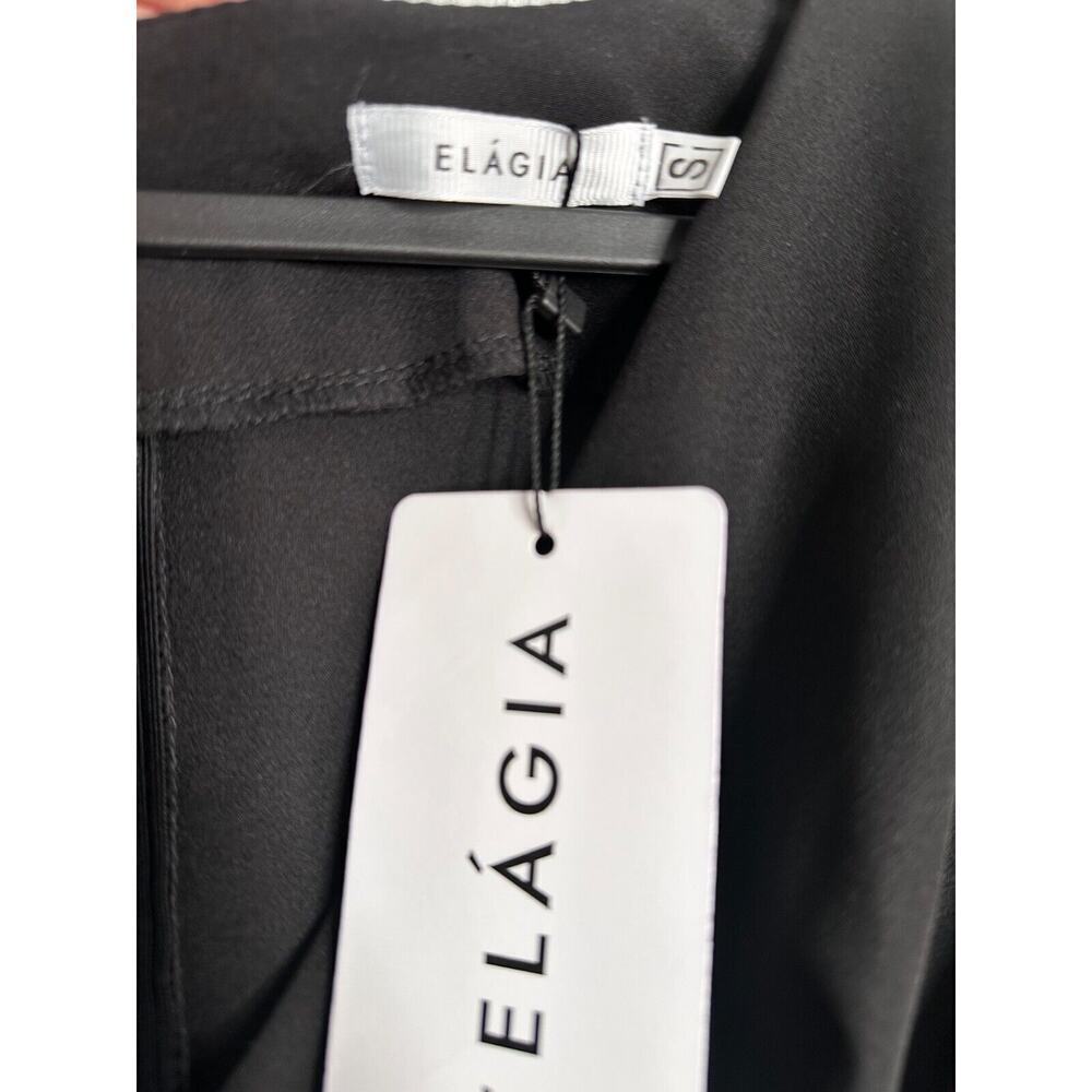 Elagia Women's Black Long Formal Dress Size S Long Sleeve - Picture 4 of 14